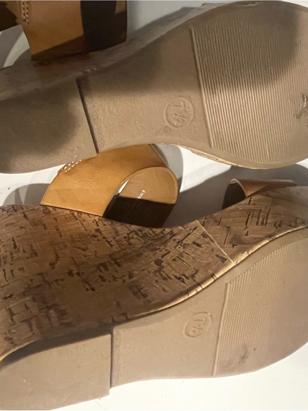 Mossimo Supply Co. Tan Wedge Sandals with Ankle Buckle - Picture 3 of 8
